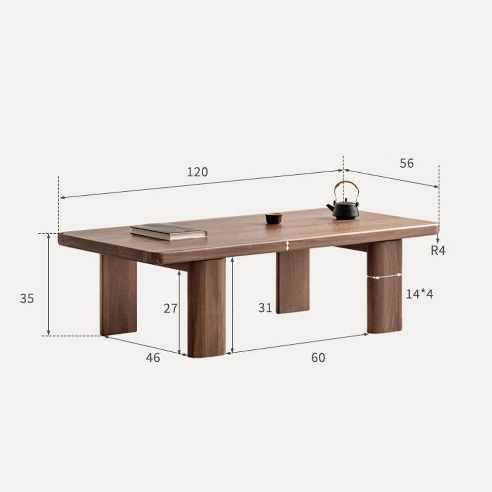 Ribera Natural Solid Walnut Coffee Table
