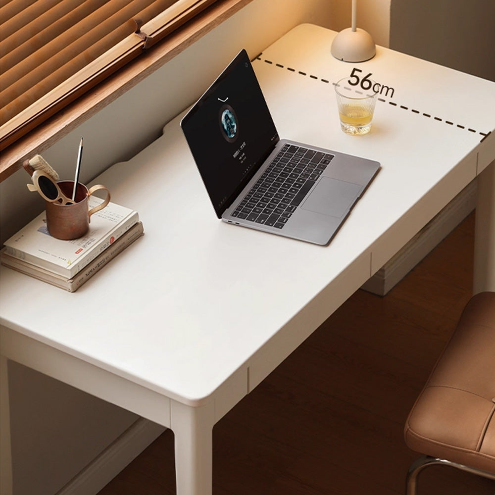 Roascio Solid Rubber Wood Office Desk