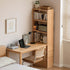 Rocca Natural Solid Oak Desk with Side Shelves