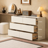 Rochester Solid Rubber Wood Extending Turning Dressing Table with Chest of Drawers
