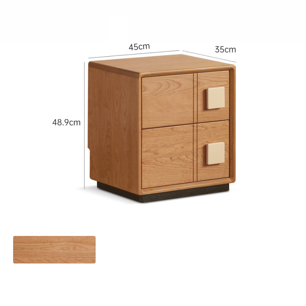 Fontana Natural Solid Hardwood Bedside Table