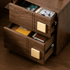 Fontana Natural Solid Hardwood Bedside Table
