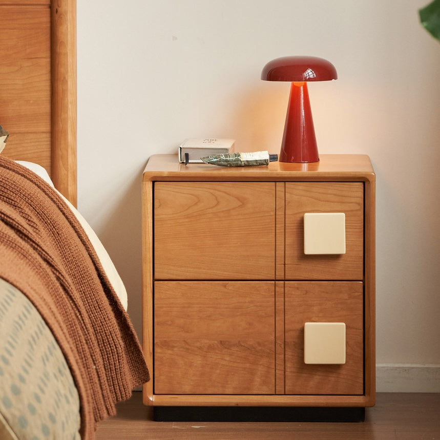 Fontana Natural Solid Hardwood Bedside Table