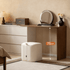 Rochester Solid Rubber Wood Extending Turning Dressing Table with Chest of Drawers