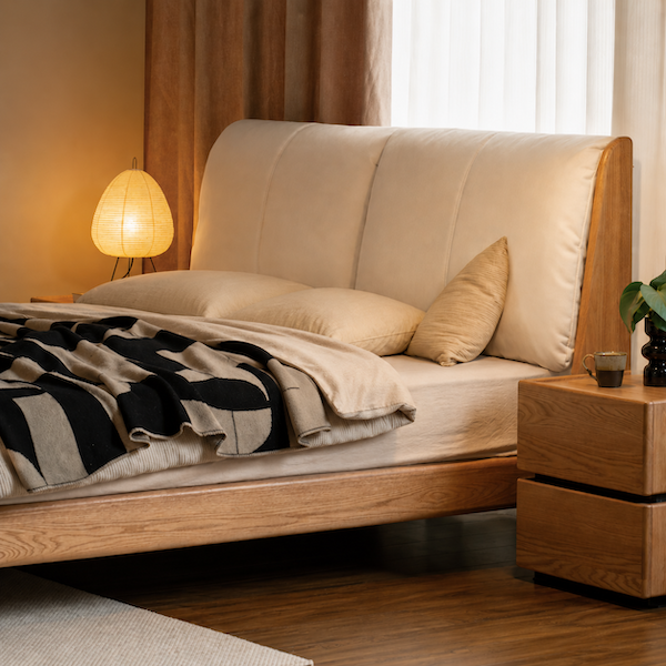 Rometta Natural Solid Oak Bed Frame