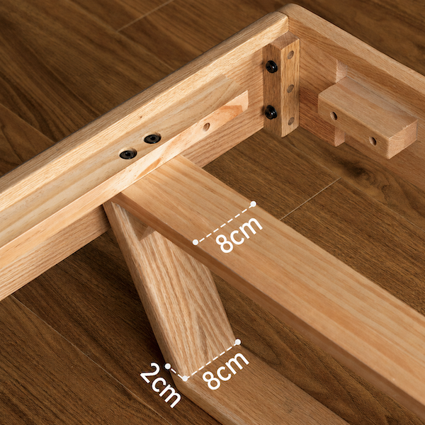 Rometta Natural Solid Oak Bed Frame