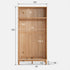 Ronda Solid Oak Sliding Door Small Wardrobe with Top Shelf - Oak Furniture Store