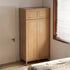 Ronda Solid Oak Sliding Door Small Wardrobe with Top Shelf - Oak Furniture Store