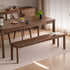 Roselle Natural Solid Walnut Dining Bench