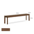 Roselle Natural Solid Walnut Dining Bench