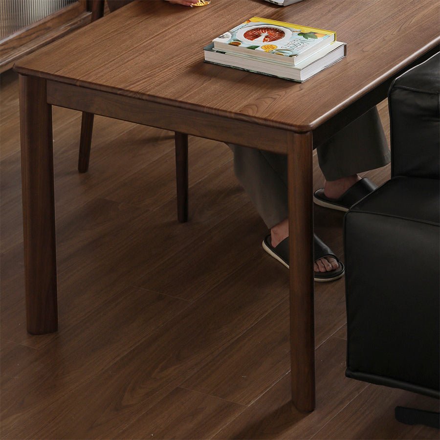 Roselle Natural Solid Walnut Dining Table | Oak Furniture Store