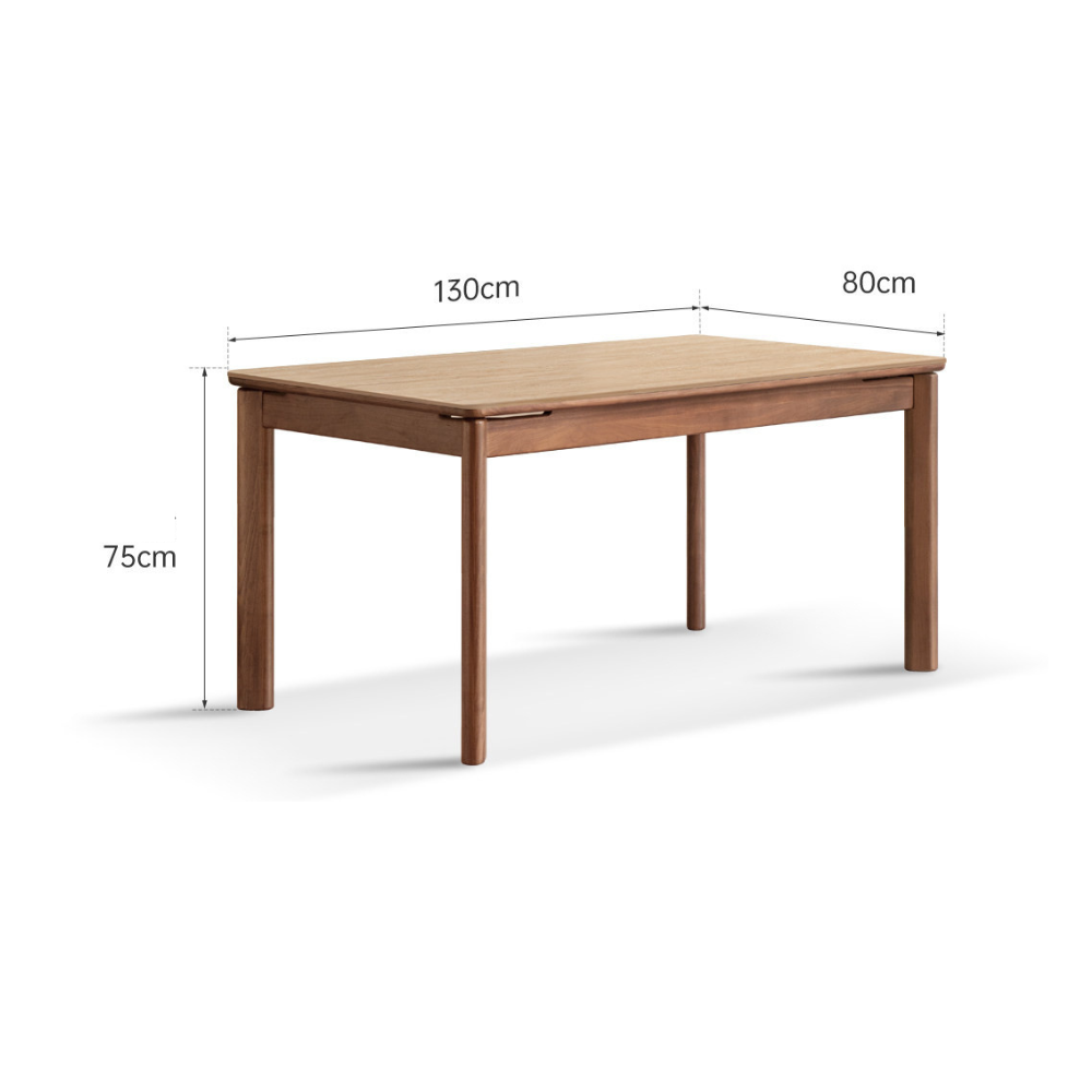 Roselle ceramic top dining table with solid walnut frame for stylish dining room furniture