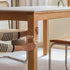 Cesena Natural Solid Rubber Wood Dining Table with Ceramic Top