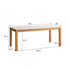 Cesena Natural Solid Rubber Wood Dining Table with Ceramic Top