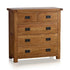 Rustic Country Solid Oak 2+3 Chest of Drawers