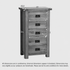 Rustic Country Solid Oak 5 Drawers Tallboy
