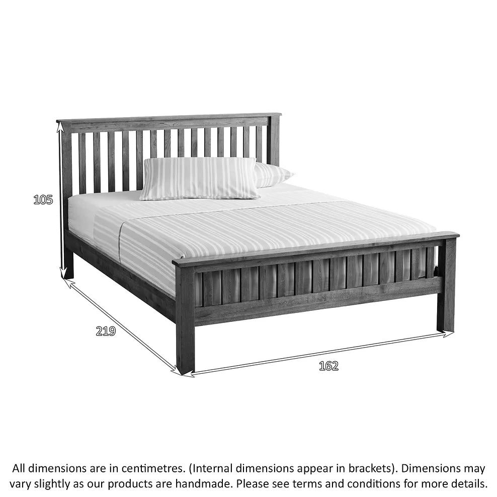 Rustic Country Solid Oak Bed Frame