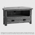 Rustic Country Solid Oak Corner TV Cabinet