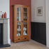 Rustic Country Solid Oak Display Cabinet