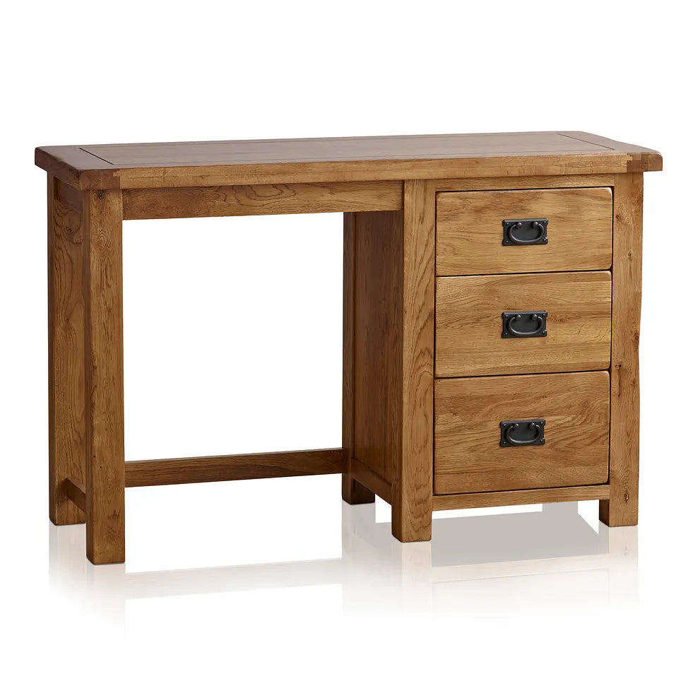 Rustic Country Solid Oak Dressing Table