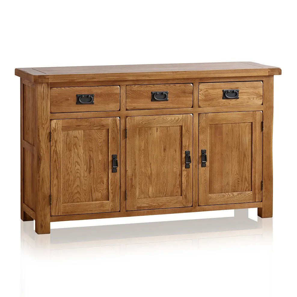 Rustic Country Solid Oak Large Sideboard | Oak Furniture Store