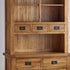 Rustic Country Solid Oak Small Sideboard with Hutch Dresser