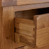 Rustic Country Solid Oak Small Sideboard with Hutch Dresser