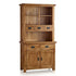 Rustic Country Solid Oak Small Sideboard with Hutch Dresser