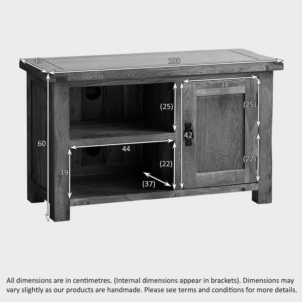 Rustic Country Solid Oak TV Cabinet | Oak Furniture Store