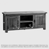 French Rustic Solid Oak Widescreen TV Cabinet