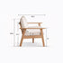 Sano Natural Solid Oak Sofa