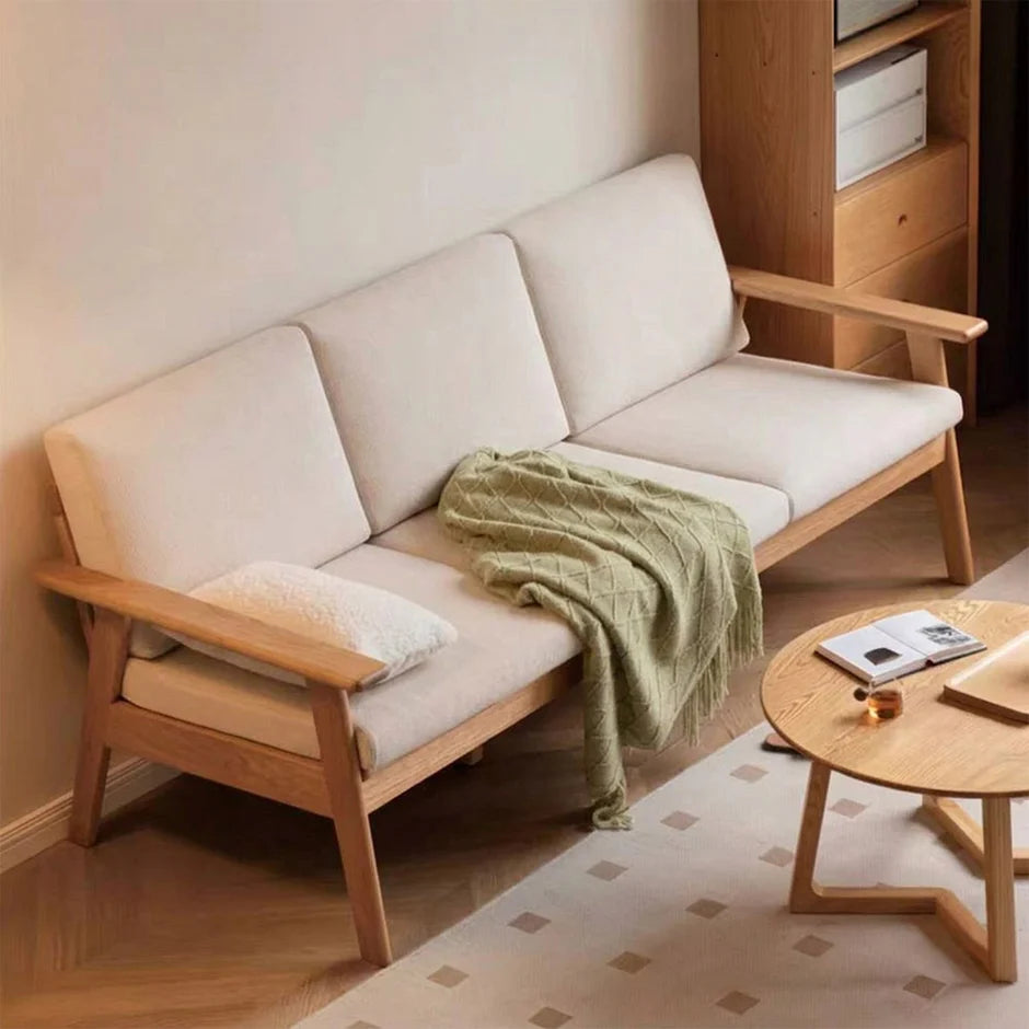 Sano Natural Solid Oak Sofa