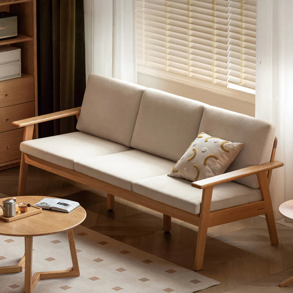 Sano Natural Solid Oak Sofa