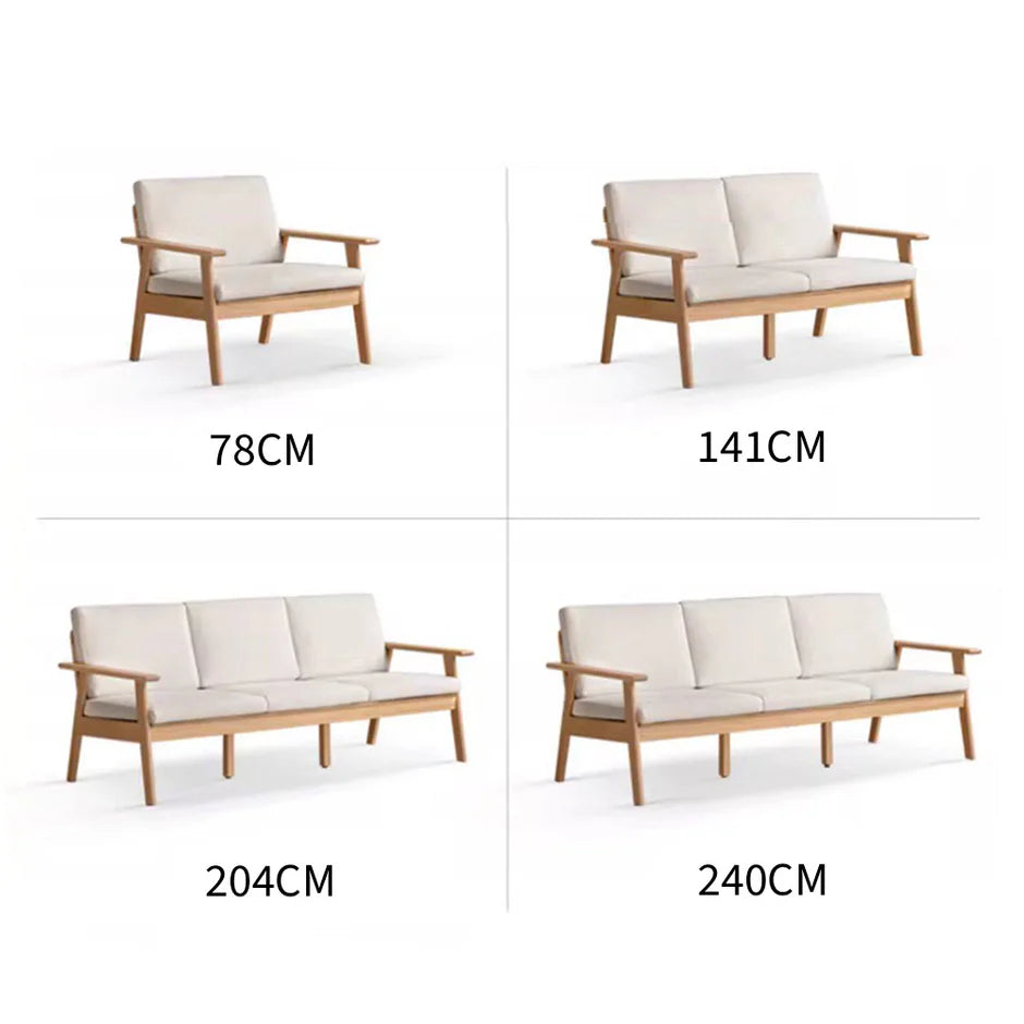 Sano Natural Solid Oak Sofa