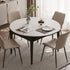 Seattle Charcoal Solid Oak Extendable Dining Table with Ceramic Top