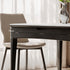 Seattle Charcoal Solid Oak Extendable Dining Table with Ceramic Top