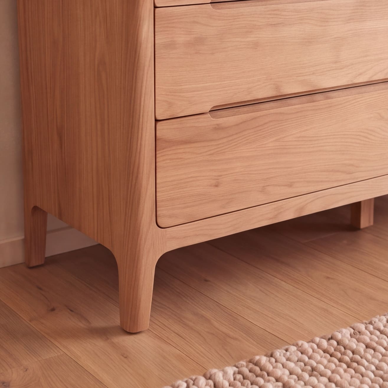 Seattle Natural Solid Oak 3+4 Chest of Drawers