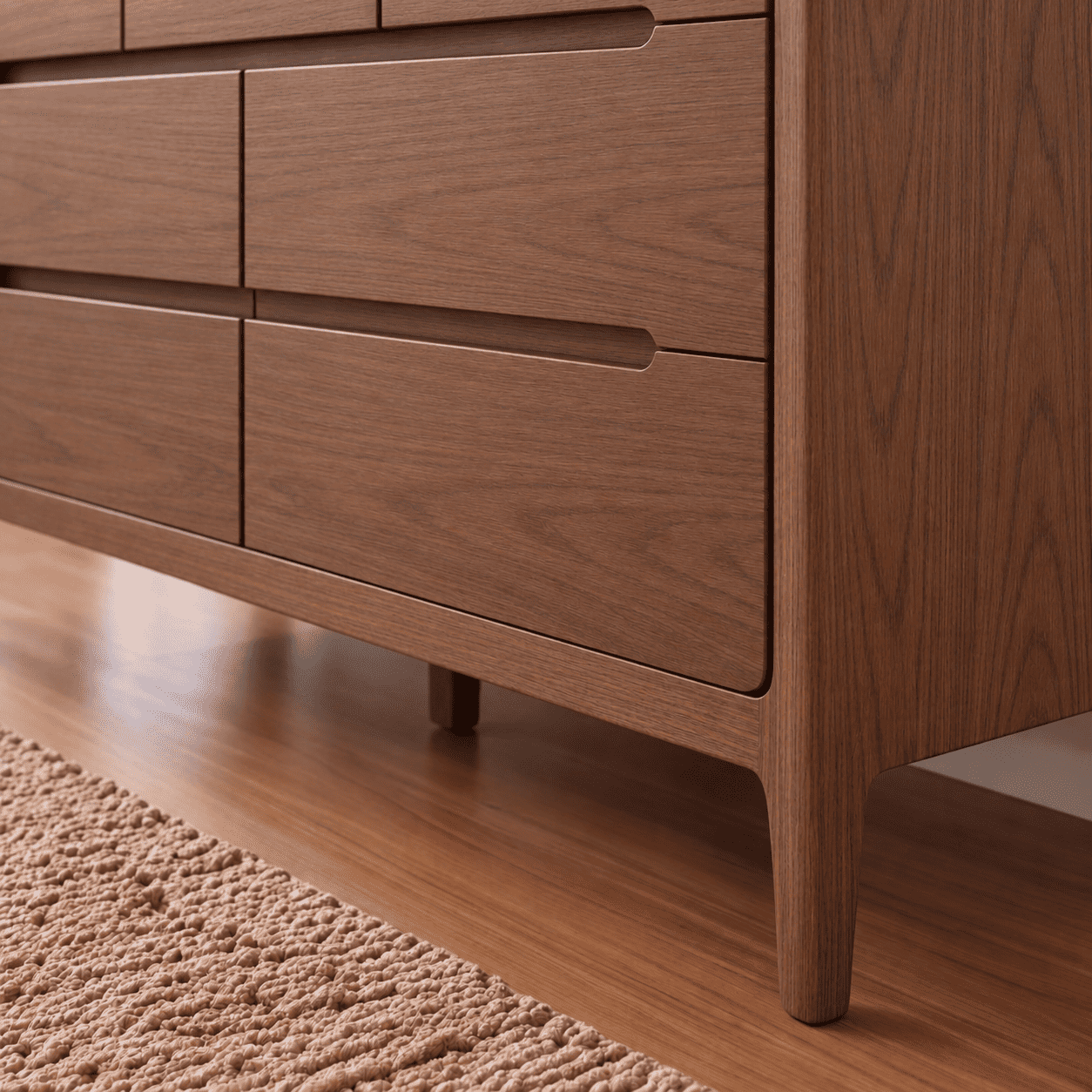 Seattle Natural Solid Oak 3+4 Chest of Drawers