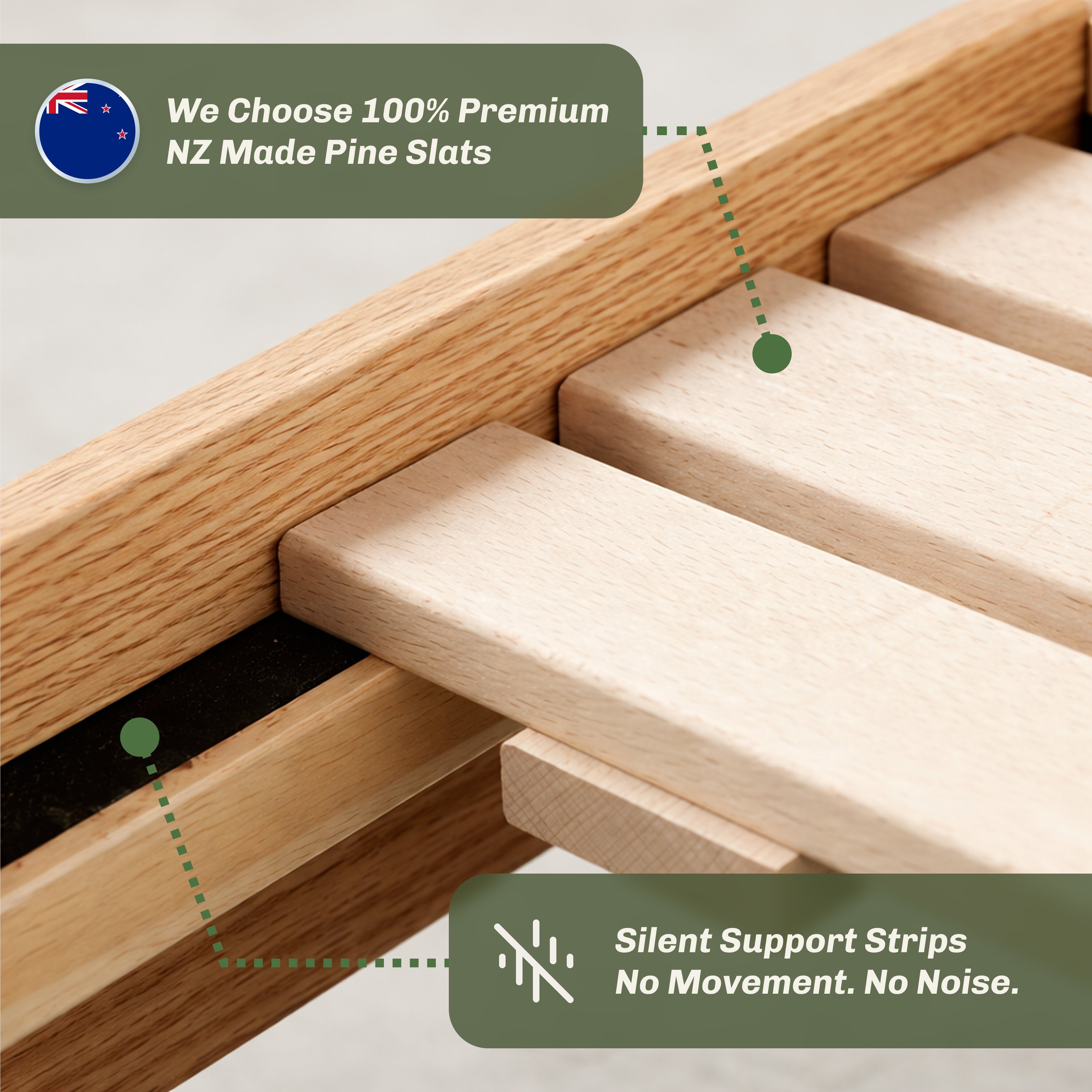 Seattle Natural Solid Oak Bed Frame