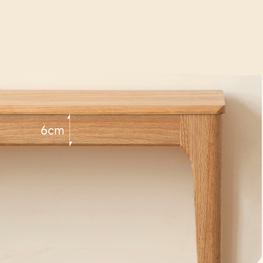 Seattle Natural Solid Oak Bench