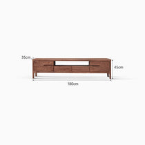 Seattle Solid Oak TV Unit in Walnut Colour – Oak Furniture Store Australia