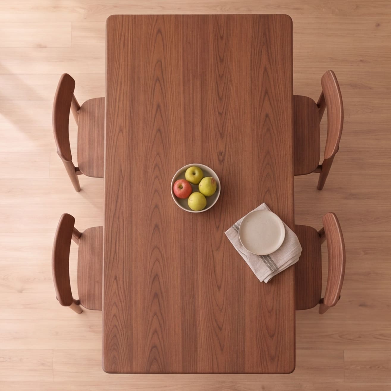 Seattle Natural Solid Oak Large Dining Table