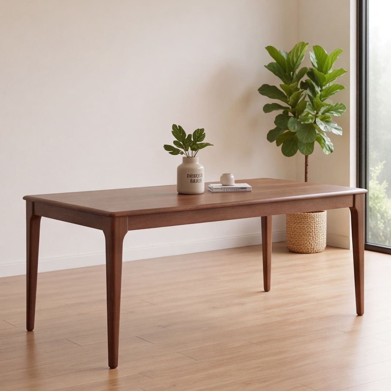 Seattle Natural Solid Oak Large Dining Table