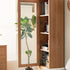 Seattle Natural Solid Oak Slim Display Cabinet - Oak Furniture Store