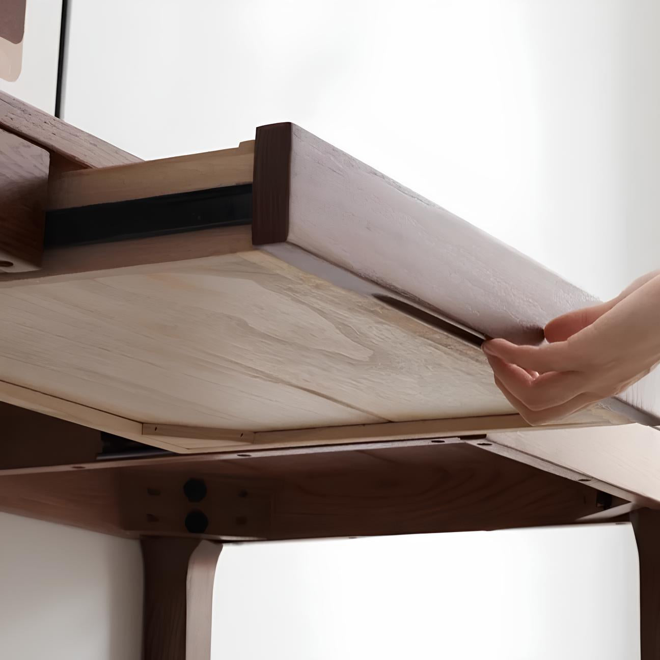 Seattle Natural Solid Oak Writing Desk