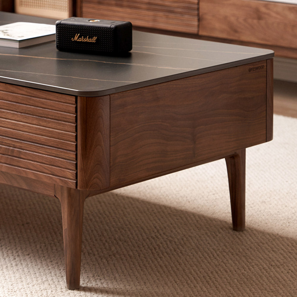 Seattle Natural Solid Walnut Coffee Table