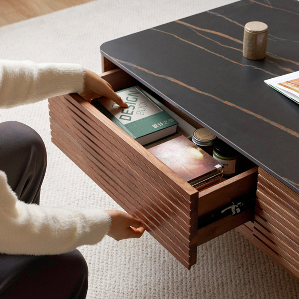 Seattle Natural Solid Walnut Coffee Table