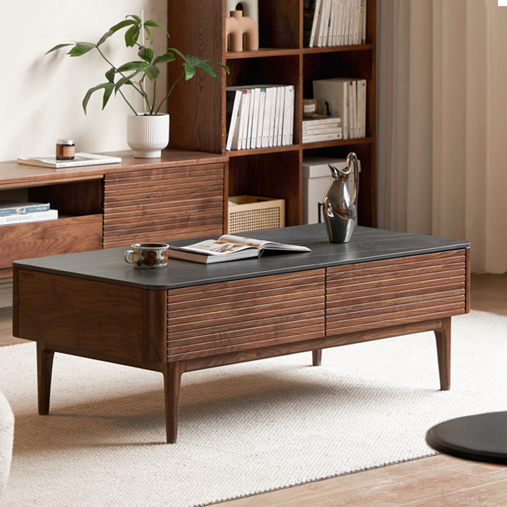 Seattle Natural Solid Walnut Coffee Table