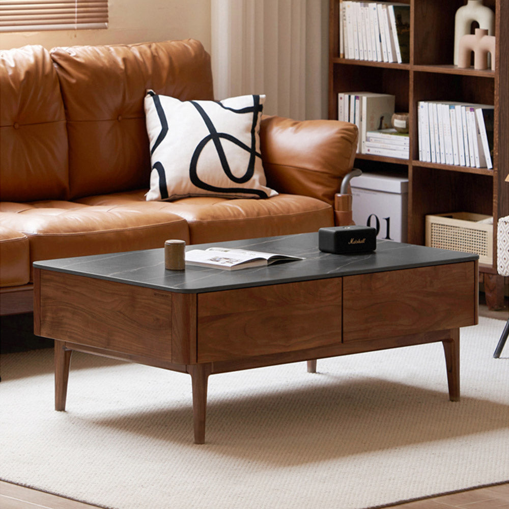 Seattle Natural Solid Walnut Coffee Table