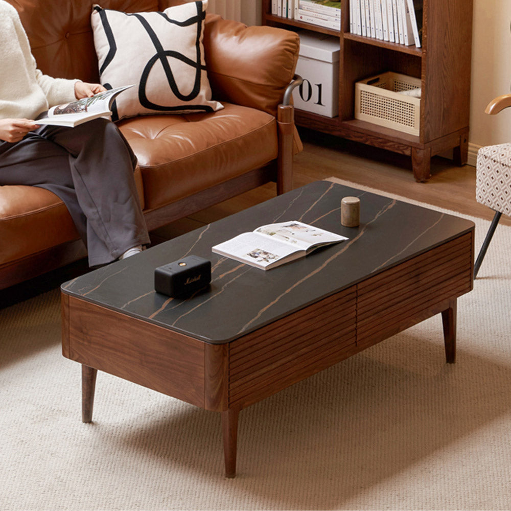 Seattle Natural Solid Walnut Coffee Table